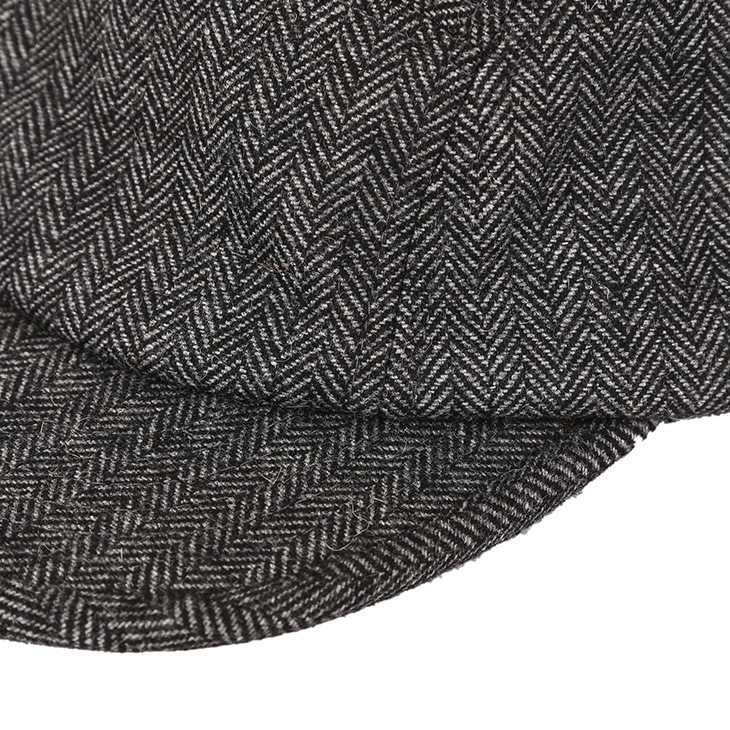 BSCI Audit Custom Blank Fashion Flat Brim Wool 5 Panel Cap