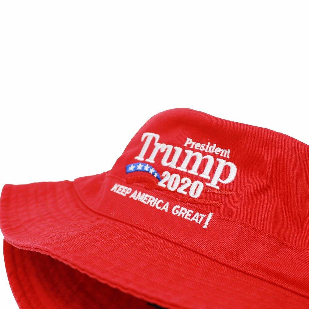 Custom Red Classic Six-Panel Cotton Trump Embroidered Logo Hat for Man Women