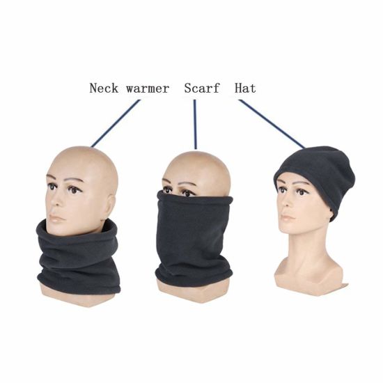 Unisex Winter Warm Breathable Fleece Interior Elastic Custom Snood with Polyester