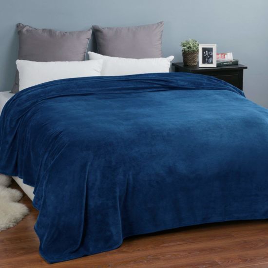 Sedex Audit 100% Polyester Super Soft Warm Fuzzy Lightweight Luxury Blanket Fleece
