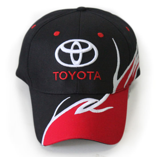 Promotional Cotton Custom Sports 6-Panel Embroidered Flames Baseball Cap