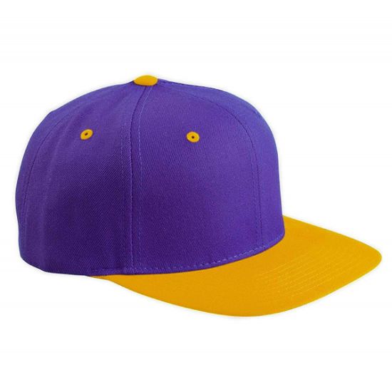 100% Polyester 6-Panel Flat Bill Snapback Baseball Cap Hip Hop