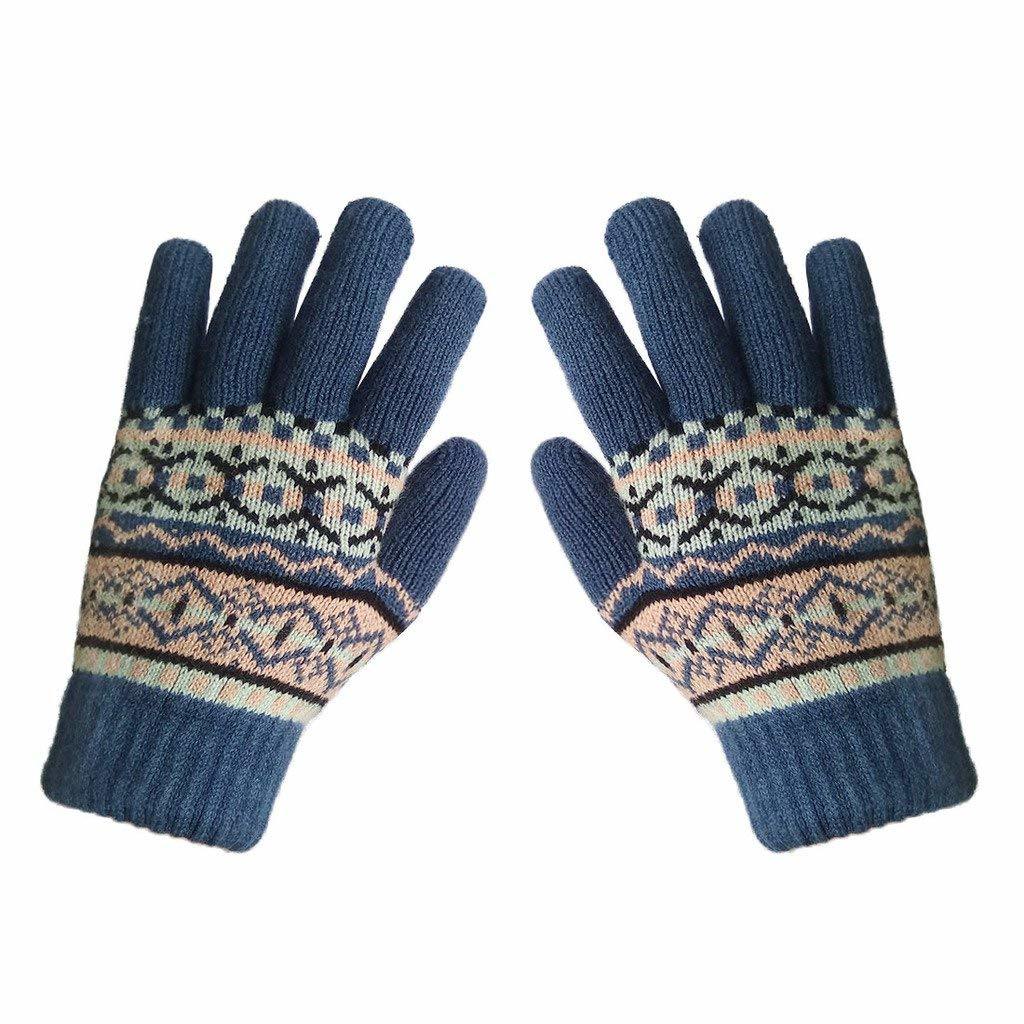BSCI Audit Custom Warm Winter Colorful Women and Kids Knit Gloves