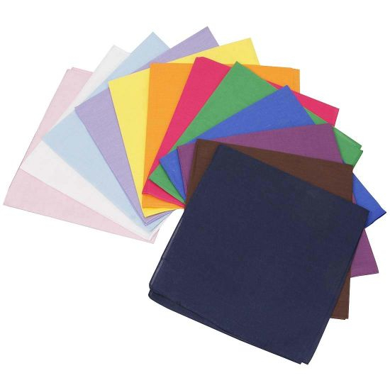 Wholesale Custom Multifunctional 100% Cotton Fabric Plain Bandana