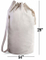 Wholesale Easy Carrying Canvas Reliable Duffle Bag Laundry Bag Drawstring Custom with Leather Closure