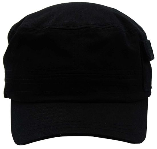 Custom Unisex Cotton Blank Baseball Cap Military Hat with Pocket