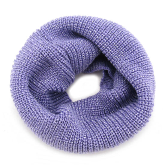BSCI Audit Polyester Winter Warm Windproof Knit Elastic Kids Snood Scarf