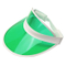 Wholesale Polyester Unisex Transparent Empty Top Sun Visor Cap PVC