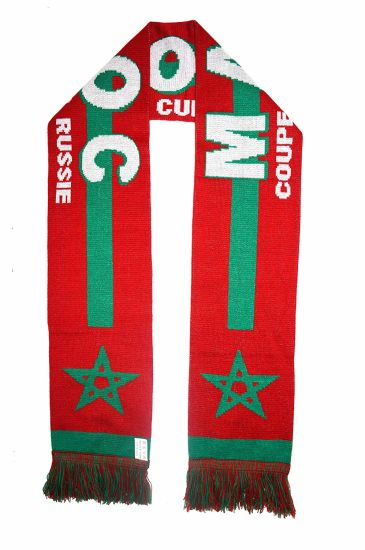 Custom Morocco Patterns Football Scarf Made Soccer Football Scarf