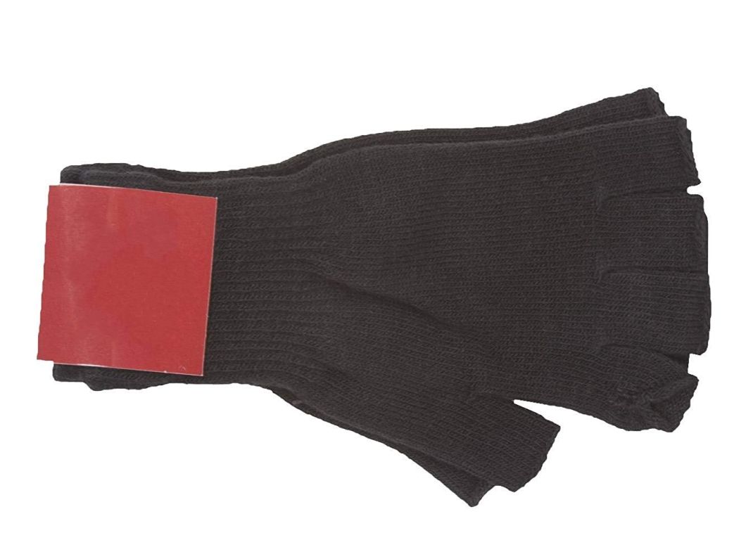 BSCI Audit Acrylic Winter Warm Half-Finger Stretchy Sport Knit Gloves