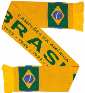 Wholesale Brazil Football Knit Scarf Custom Knitted Liverpool Football Scarf Football Fan Accessories Scarf for Sale