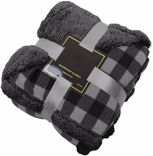 Wholesale Custom Durable Reversible Plush Sherpa Waterproof Fleece Blanket