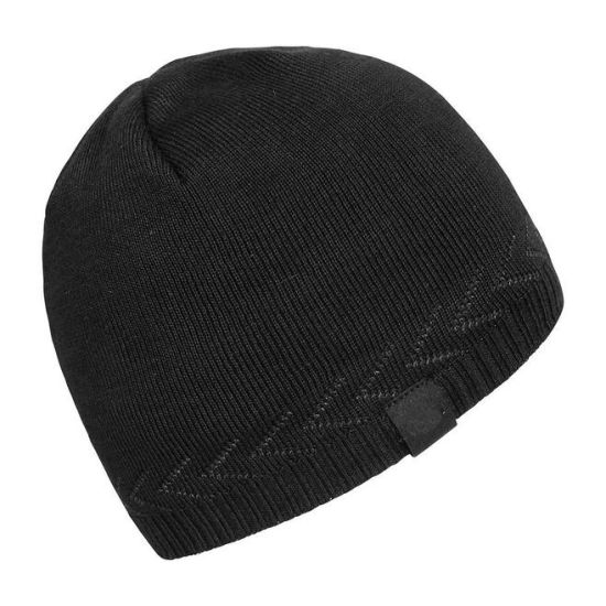 100% Soft Acrylic Custom Beanie Knitted Warm Black Hat Winter