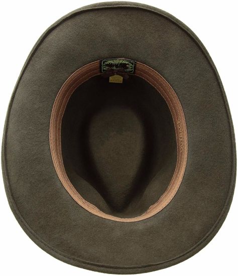 Wholesale Wool Felt Classic Men′s Crushable Felt Outback Cowboy Hat Feather