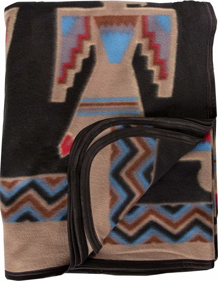 Warm Smooth Cozy Lodge Fleece Wholesale Native American Fleece Blanket