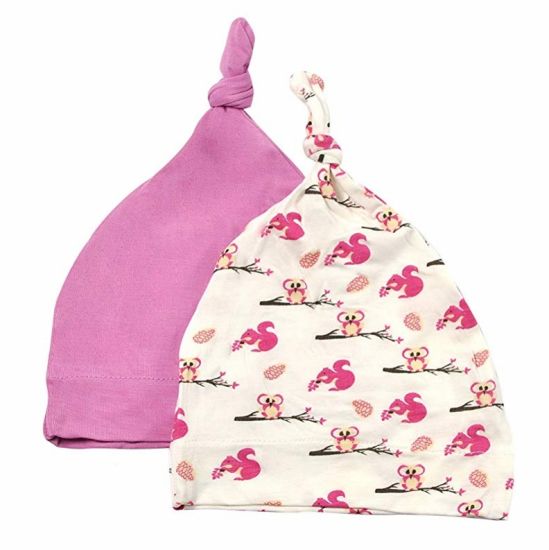 Soft Knotted Toddler Beanie Bamboo Rayon New Born Baby Cap