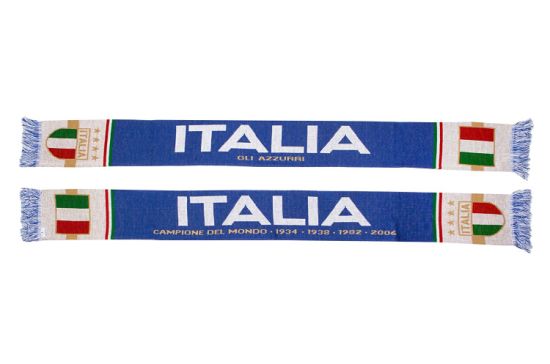 BSCI Audit Acrylic Italy Italia Soccer Double-Sided Fan Football Knit Scarf