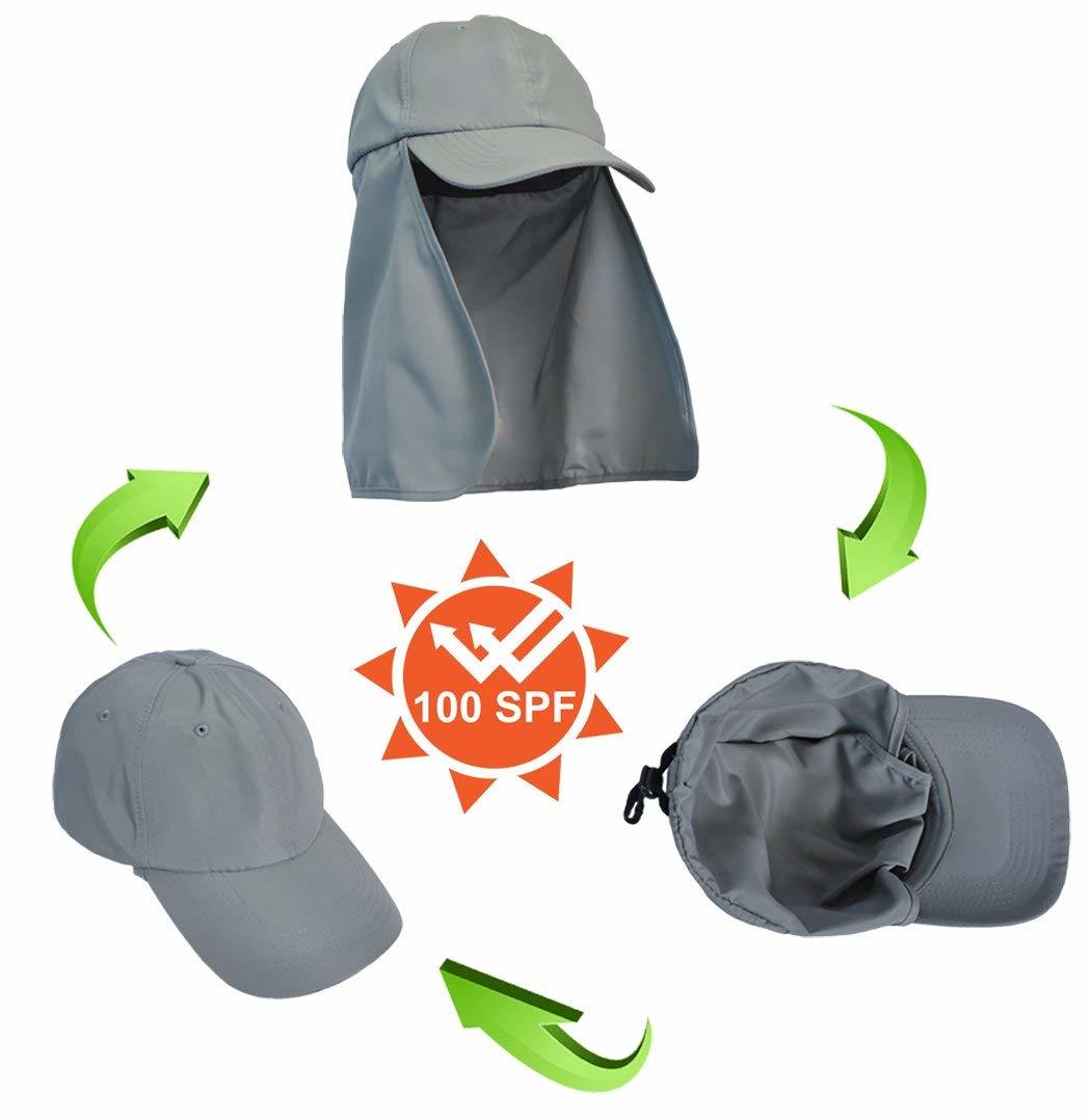 Sedex Audit 100% Polyester Windproof Quick-Dry UV Protection Fish Cap with Neckflap