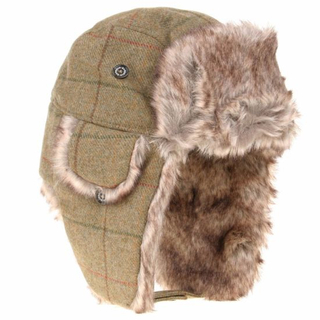 Winter Warm Bomber Hats Striped Fur Caps Men Women Russian Trapper Hat Aviator Trooper Ear Flap Snow Ski Hat Cap