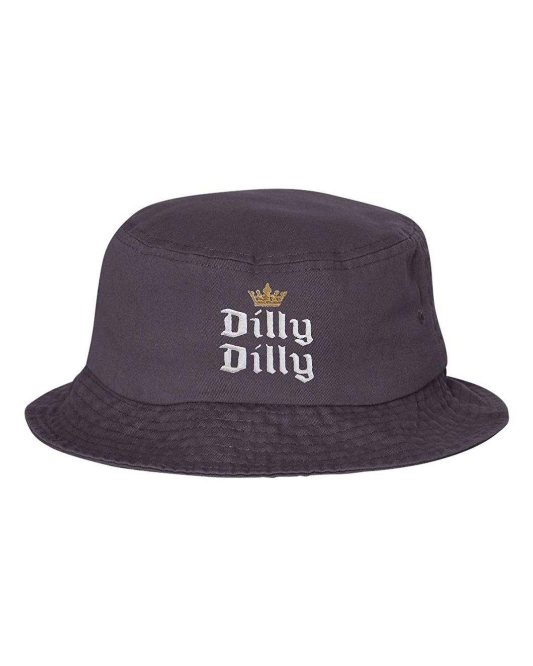 100% Cotton Promotional Flat Crown Embroidered Fashion Bucket Hat