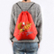 Wholesale Nylon Durable Printing Folding Christmas Drawstring Bag Santa Gifts Sack Backpack