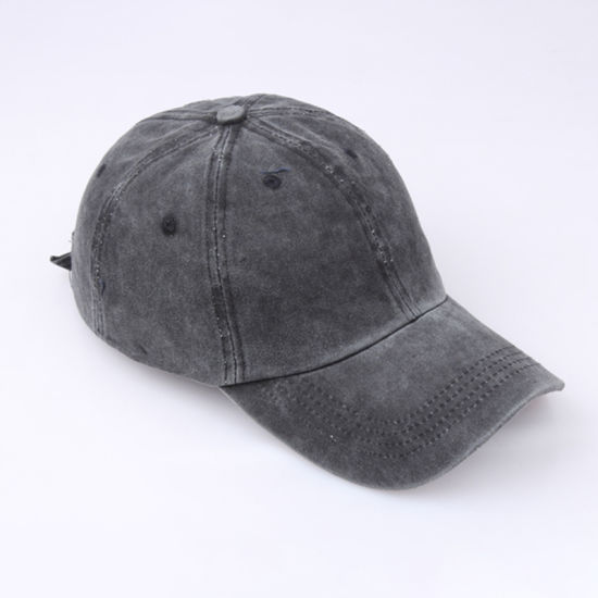 BSCI Audit 100% Cotton Plain Distressed Dyed Washed Baseball Cap