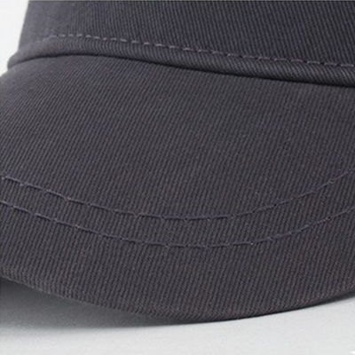 Embroidered Badge Fitted Tactical Flat Top Cotton Beret Army Military Cap