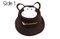 100%Cotton Cartoon Animal Reversible Embroidered Funny Kids Bucket Hat