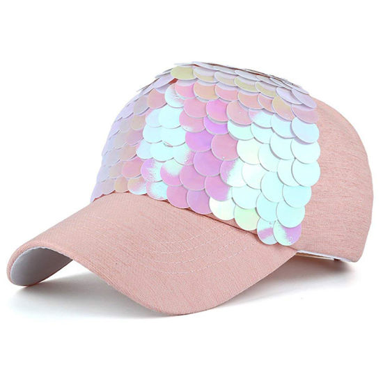 Sedex Audit 100% Cotton Bling Mermaid Adjustable Mesh Party Trucker Sequin Caps