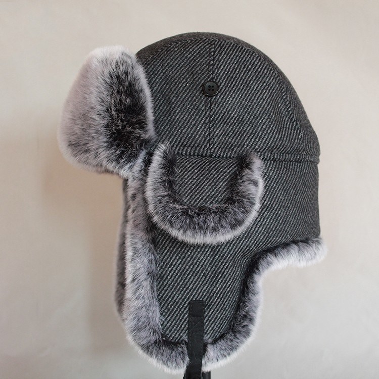 Windproof Warm Ear Cover Winter Trapper Faux Fur Russian Hat