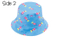 Kids 100% Polyester Outdoor Printed Lovely Baby Sun Protection Children Bucket Reversible Hat