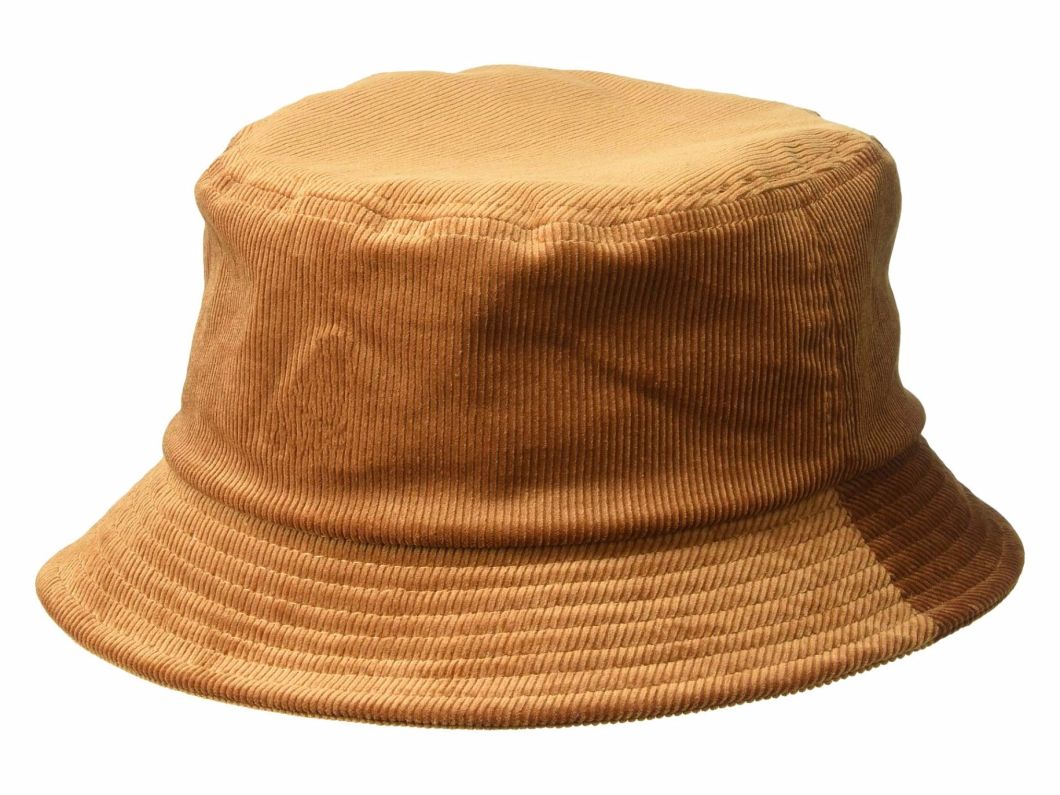 Downturned Brim Flat Crown Corduroy Hat Wholesale Custom