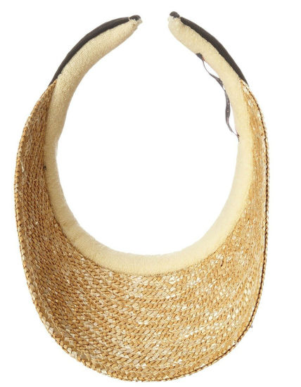 Sedex Audit Simplicity Grosgrain Hatband Sun Protection Straw Visor Hat