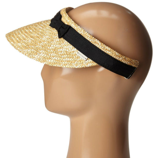 Sedex Audit Simplicity Grosgrain Hatband Sun Protection Straw Visor Hat
