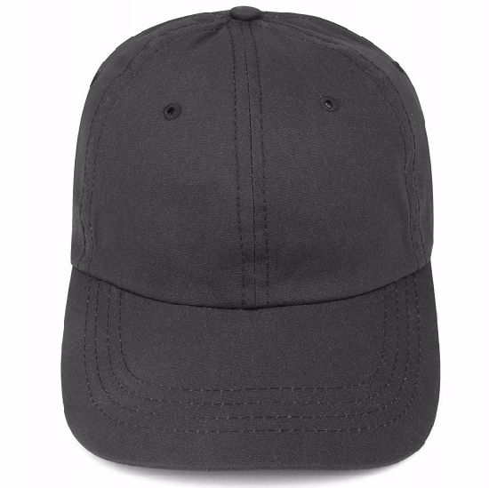 Custom Blank Unconstructed Baseball Cap Waxed Canvas Hat with Twill Sweatband