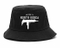 Cotton Bucket Korea Hat with Uzi Machine Gun Graphic Print