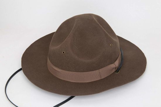 Wholesale Wool Felt Wide Brim Campaign Scout Hat with String for Costume
