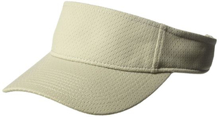 BSCI Audit 100% Polyester Visor with Sweatband Tricot Backing Three Panels