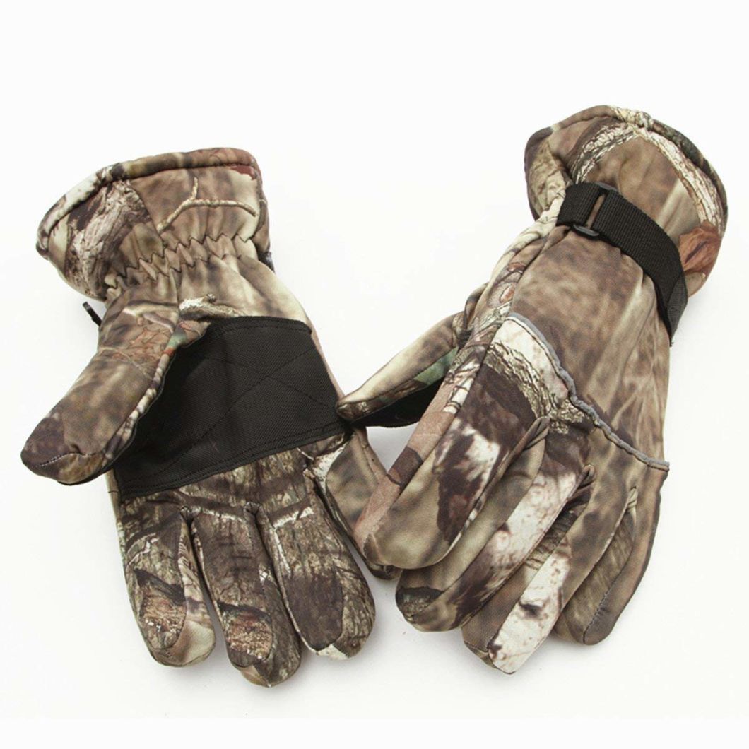 Custom Polyester Camouflage Touchscreen Hunting Glove for Shooting Driving Padding Climbing