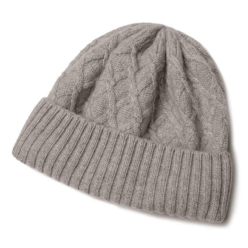 Custom Cotton Knit Soft Winter Beanie Hat Scarf Glove Set