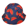 Summer Cute Print Bucket Hat with Short Brim Flat-Top Crown