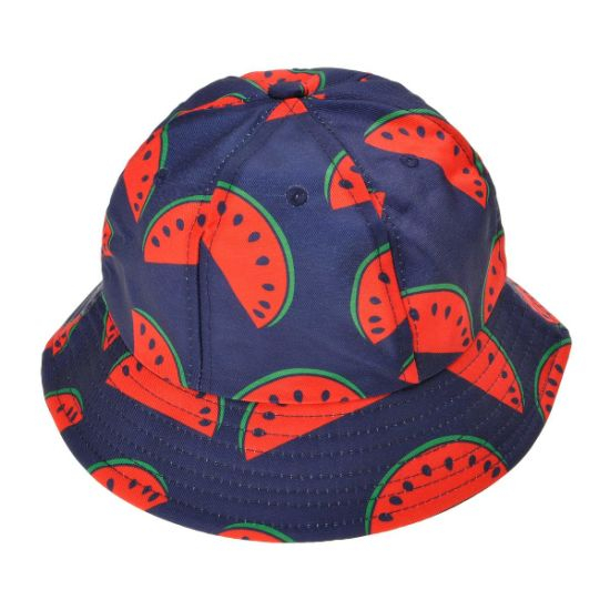 Summer Cute Print Bucket Hat with Short Brim Flat-Top Crown