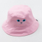 Foldable Summer Cartoon Bucket Reversible Embroidery Hat for Children