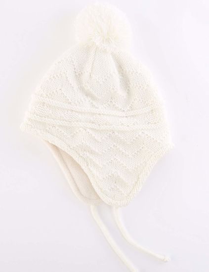 100% Acrylictoddler Baby Fleece Beanie Knit Hat Winter Kids with Earflap