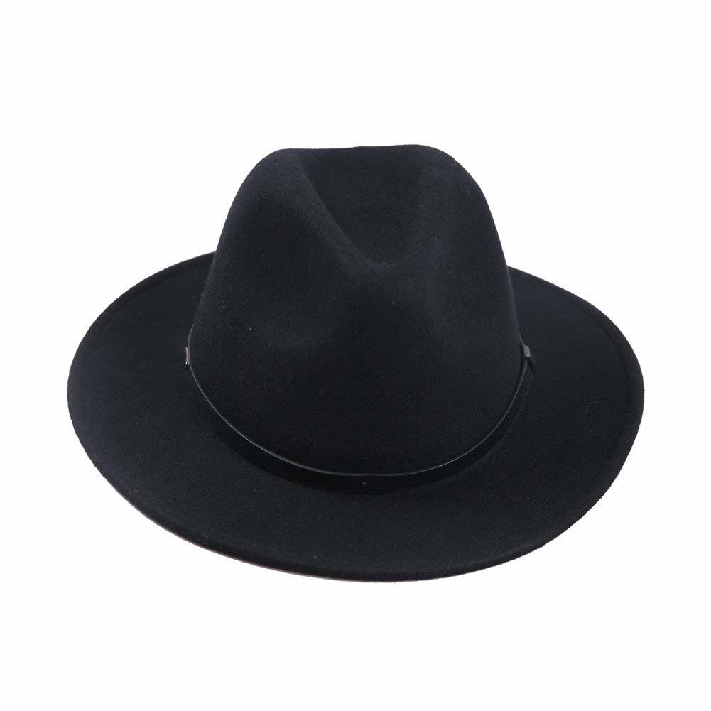 BSCI Audit Wholesale Men's Crushable Wool Felt Outback Hat Fedora Large Brim Winter Hat