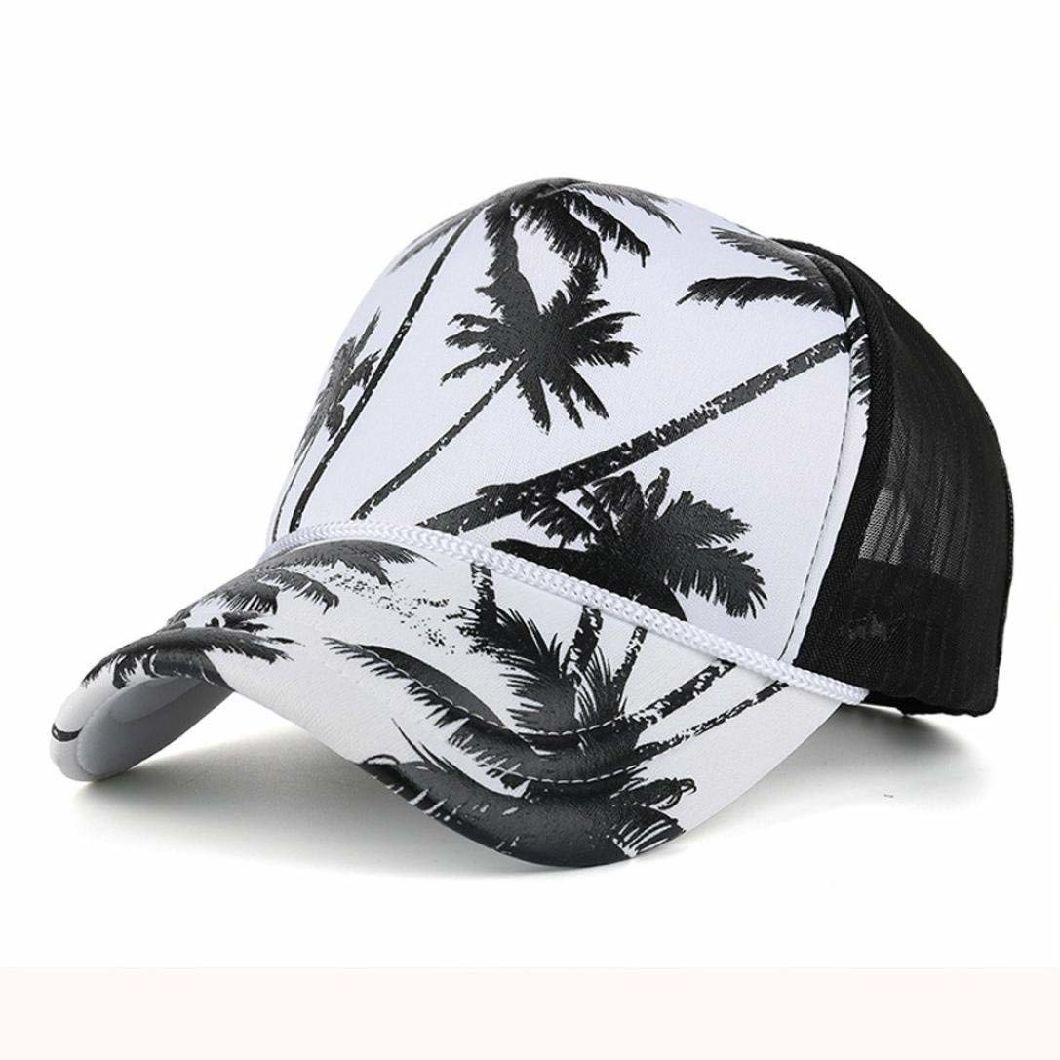 Sedex Audit 100% Polyester Mesh Trucker Cap Printing Coconut Tree
