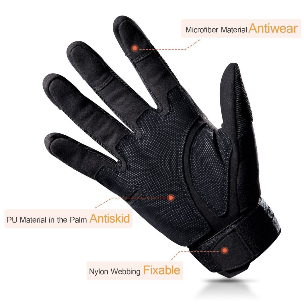 Adjustable Breathable Tactical Gloves Rubber Hard Knuckle Military Gloves