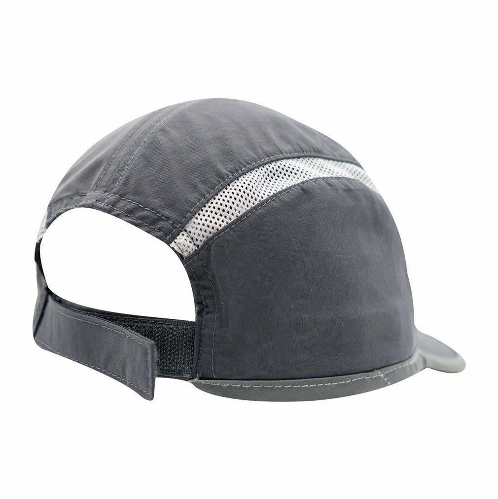 Mesh Running Reflective Brim Edge Folding Hat with Water Repellency