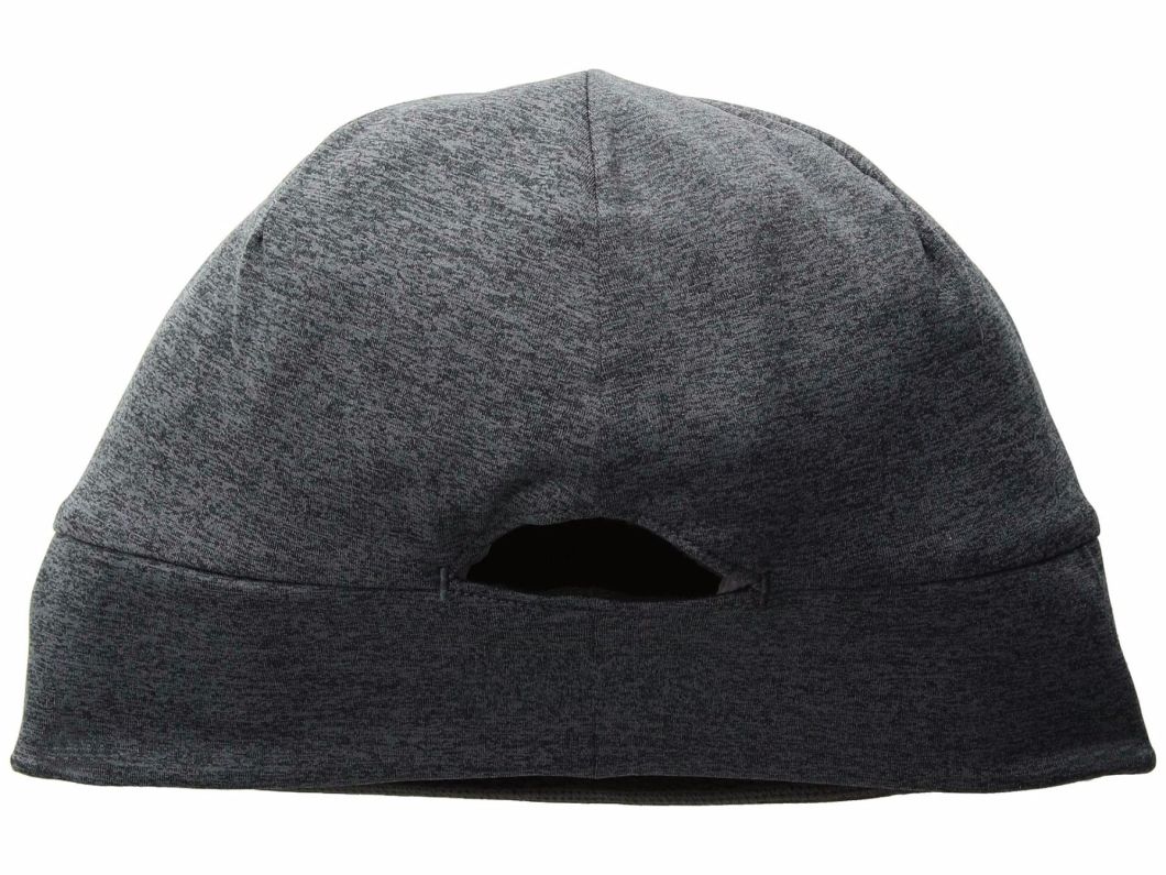 Fleece Blank Winter Beanie Ponytail Hat with 100% Polyester