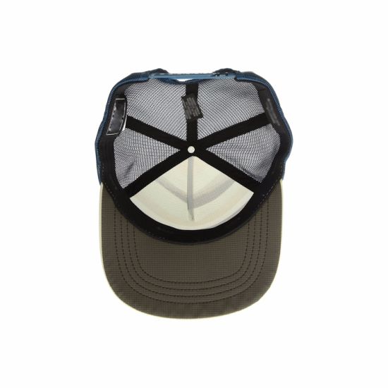 Lightweight Cotton Trucker Style 5-Panel Fat Bill Hat with Mesh